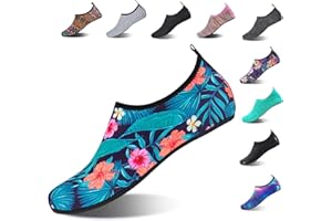 HMIYA Aqua Socks Beach Water Shoes Barefoot Yoga Socks Quick-Dry Surf Pool Swim Shoes for Women Men