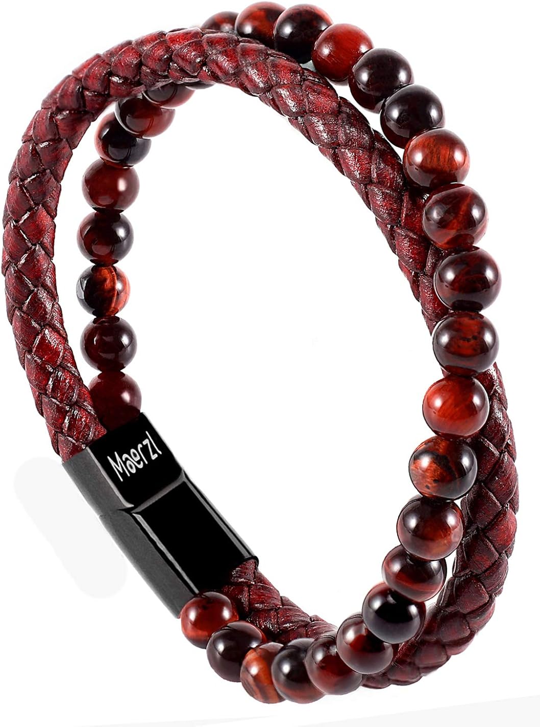 vintage red mens bracelet bead leather bracelet bracelet for men mens leather bracelet mens leather bracelet leather bracelet for men leather bracelet: Clothing
