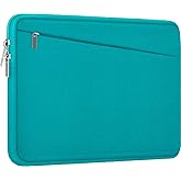 Laptop Sleeve Bag 15.6 inch, Durable Computer Carrying Bag Protective Case Briefcase Handbag with Front Pocket, Slim Laptop Case Cover for 15.6 Inch HP, Dell, Lenovo, Asus, Notebook, Light Blue