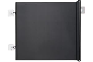 Retractable Pet Gate for Dogs, Cats & Babies - No Drill Installation, Heavy Duty Mesh Safety Barrier for Stairs & Doorways - 