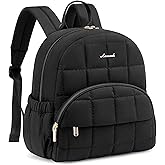 LOVEVOOK Small Backpack Purse for Women, Mini Puffer Backpack with Anti-theft Pocket, Lightweight Quilted Casual Daypack for Daily Work & Travel