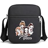 Korean Black K-pop Pink Shut Down Merch Crossbody Bag Handbag for Women