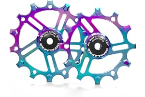 IMPALAPRO - Set of 2 Ceramic Jockey Wheels 12T-14T Aluminium 7075 CNC for 9 to 12 Speeds