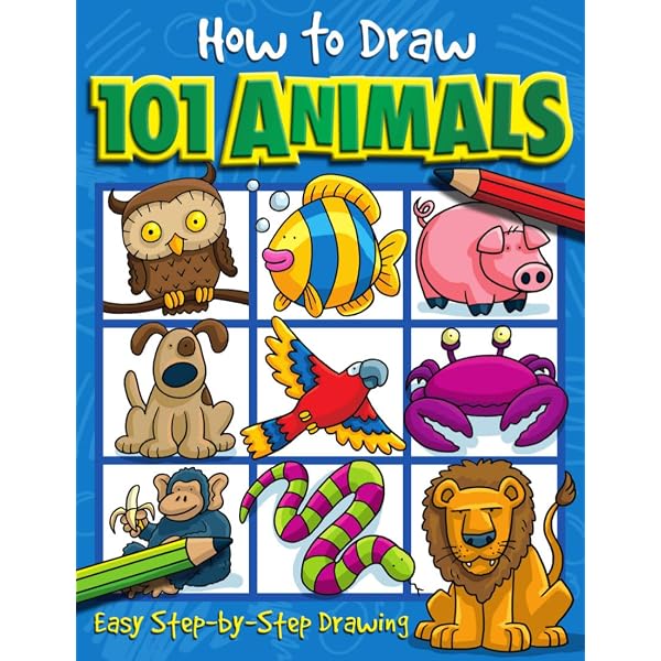 Learn To Draw With Gridlines: A-Z Animals – Malbuch Für Kinder 4-9 Jahre, 100+ Seiten, Schritt-für-Schritt Zeichnen Lernen
