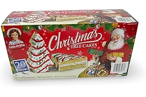 Little Debbie Christmas Tree Cakes 20 Count Gift Box | Vanilla Snack Cakes, 1.7 oz Each, Festive Holiday Edition