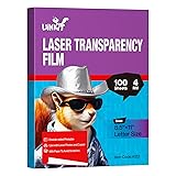 Uinkit 100 Sheets Laser Transparency Film 8.5x11