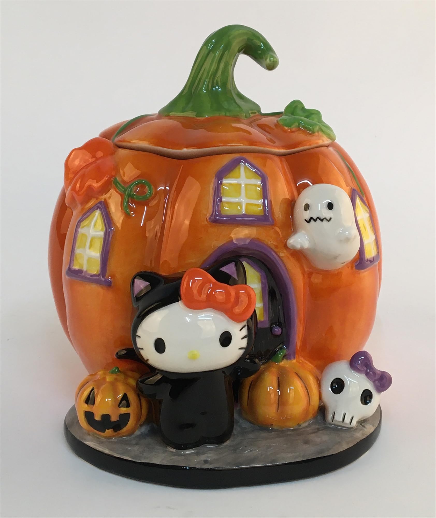 Photo 1 of Hello Kitty Cat Costume Lidded Candy Bowl, 7" L x 6" W x 6.5" H Created by Blue Sky Clayworks