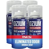Ozium Car Fogger, 2 Oz. Single-Shot Odor Eliminator | Anywhere Odor Eliminator, Single Shot Total Air Refresh &amp; Car Air Freshener, Original, 4 Pack