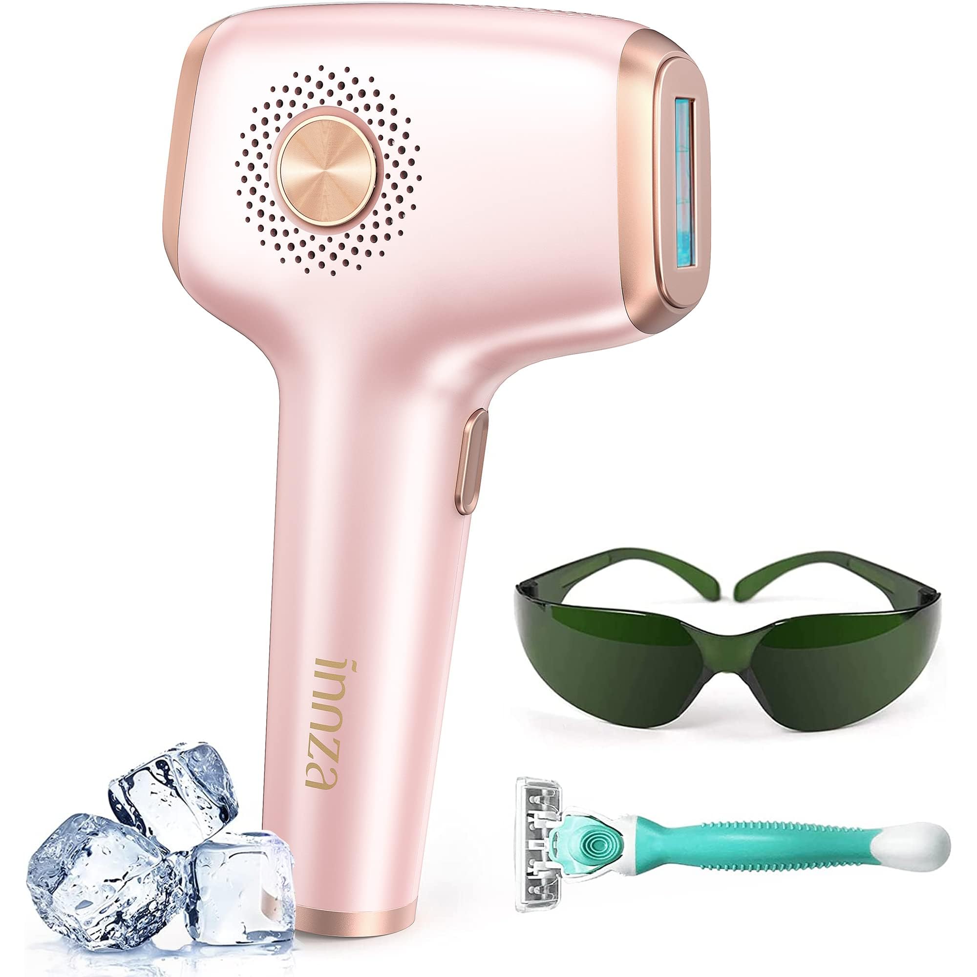 INNZA IPL Hair Removal Device for Women and Men at Home,Permanent Hair Remover Machine,10 Energy Levels,24J High Energy Hair Removal Handset for Face Bikini Line Armpit Leg Back,Corded