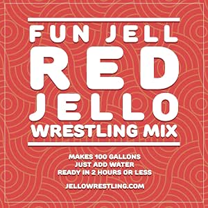 Amazon Com Fun Jell Bulk Jello For Jello Wrestling 100 Gallons Red Toys Games