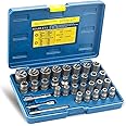 MABLEVI 32PCS Bolt Extractor Set, Upgrade Impact Bolt & Nut Remover Set, Stripped Lug Nut Remover, Extraction Socket Set for Removing Damaged, Frozen, Rusted, Rounded-Off Bolts, Nuts & Screws