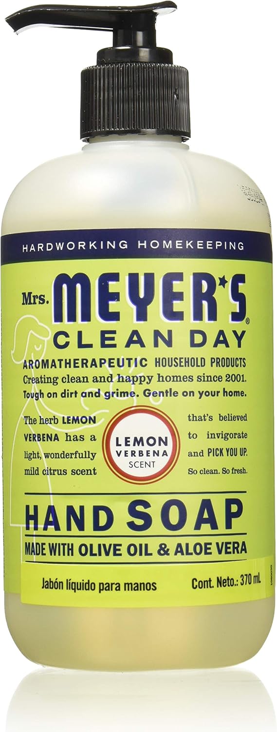 Mrs. Meyer's Clean Day Liquid Hand Soap, Lemon Verbena, 12.5 Fl Oz (Pack of 1)