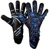 Renegade GK Apex Strapless Professional Soccer Goalie Gloves (Sizes 6-12, Level 5.5) 4+5MM EXT Contact Grip | Evo Negative Cut Goalkeeper Gloves for Elite Play | Based in The USA