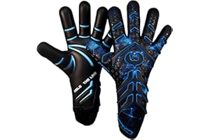 Renegade GK Apex Strapless Professional Soccer Goalie Gloves (Sizes 6-12, Level 5.5) 4+5MM EXT Contact Grip | Evo Negative Cut Goalkeeper Gloves for Elite Play | Based in The USA