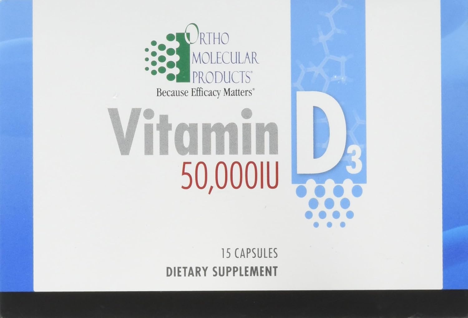 Ortho Molecular - Vitamin D3 50,000 IU - 15 Capsule Blister Pack: Health & Personal Care