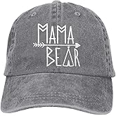 OASCUVER Mama Bear Denim Hat Adjustable Female Stretch Baseball Hats