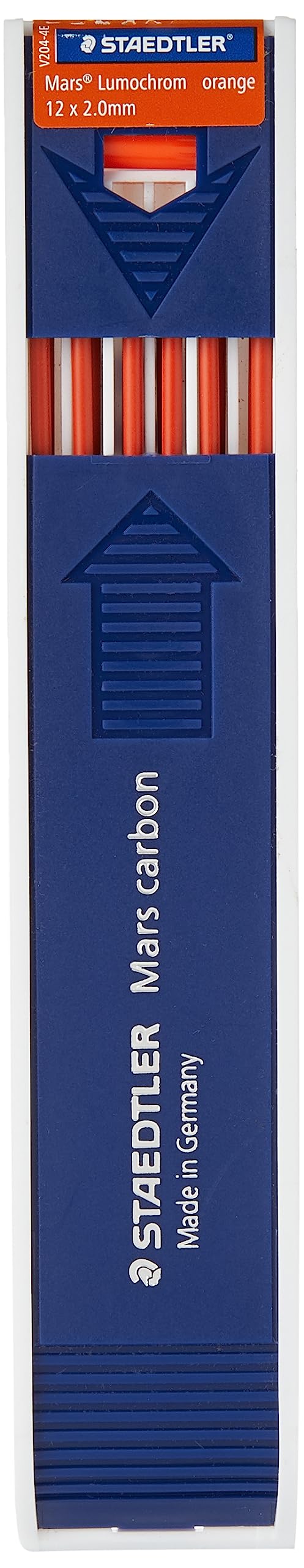 Staedtler Mars Lumochrome 204-4 Colour Drawing Refill Orange 2 mm for Lead Pencils