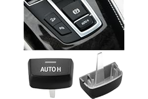 Jaronx Compatible with BMW Parking Brake Auto Hold Button 5‘ F10/6’ F12/7' F01/X3 F25/X4 F26/X5 F15/X6 F16, E-Brake AUTO H Electronic Parking Switch Buttons Cover Replacement for BMW
