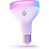 LIFX Color, 1100 lumens BR30 E26, 2.4GHz Wi-Fi Smart LED Light Bulb, Billions of Colors and Whites, No Bridge Required, Works