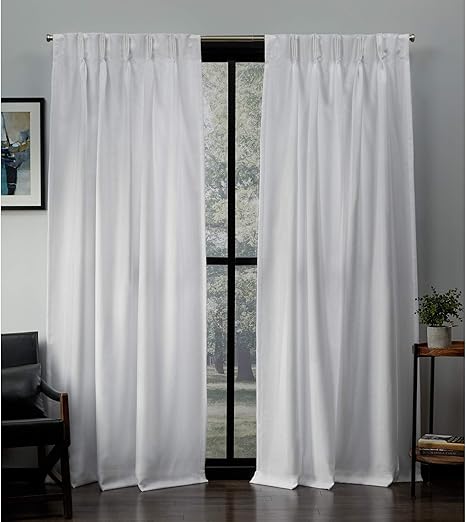 Curtains Window Treatments 84 108 96 120 Extra Long Contemporary Curtain Panels 72 Pair Of Black And White Vertical Striped Rod Pocket Curtains 50 X 63 Home Living