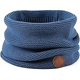 Peecabe Baby Boys Knitted Scarves Warm Toddler Girl Infinity Scarf Kids Soft Chunky Neck Warmer for Fall Winter