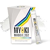 MYOKI Muscle Support Powder – Science-Backed Supplement for Lean Muscle, Strength & Mobility – Novel Formula for Muscle Health & Loss Support – 0.1 oz / 3 g Stick Packs, 30 Count