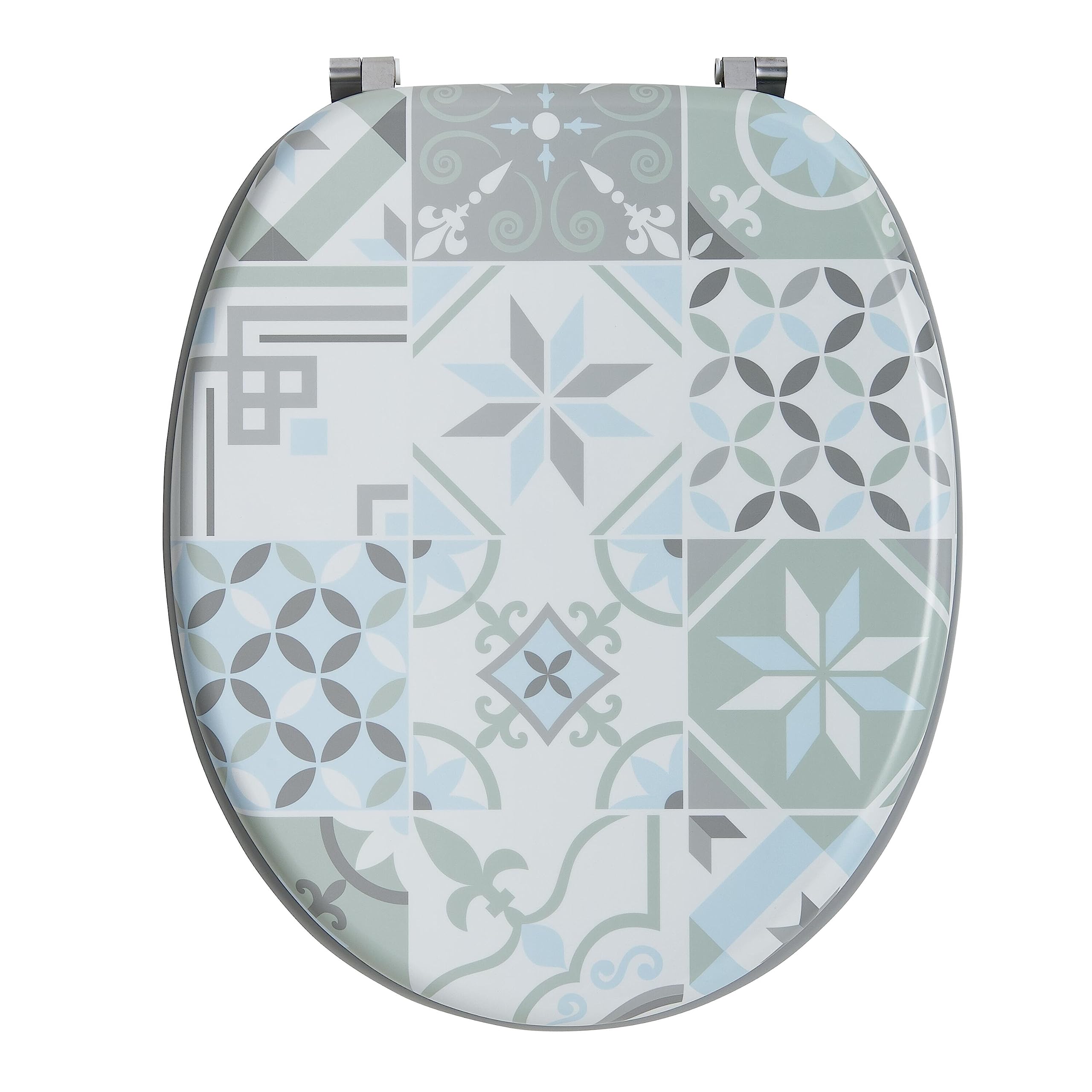 Wirquin Trendy Line Woody 20722724 Toilet Seat Coloured Deco Tiles