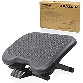 AKOZLIN Footrest Under Desk 3 Height Adjustable 30 Degree Tilt Angle Adjustment repose pied bureau Ergonomic Foot rest Non-sk