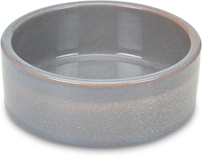 Petface Two-Tone Reactive Glaze Pet Bowl 15 cm Grey for Dogs & Cats