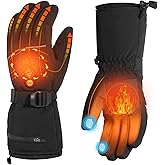 Minthouz Heated Gloves for Women Men, Rechargeable Heated Gloves with Touchscreen,Waterproof Electric Heating Gloves Warmer Gloves for Winter Skiing Outdoor Worker