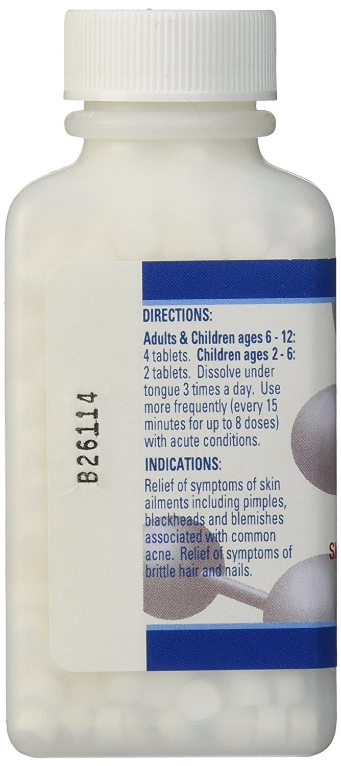 Acne and Blackhead Treatment, Hair Growth Supplement, Nail Growth and Strengthener, Homeopathic Remedy by Hyland's, No. 12 Cell Salt Silicea 30X Tablets, 500 Count: Beauty