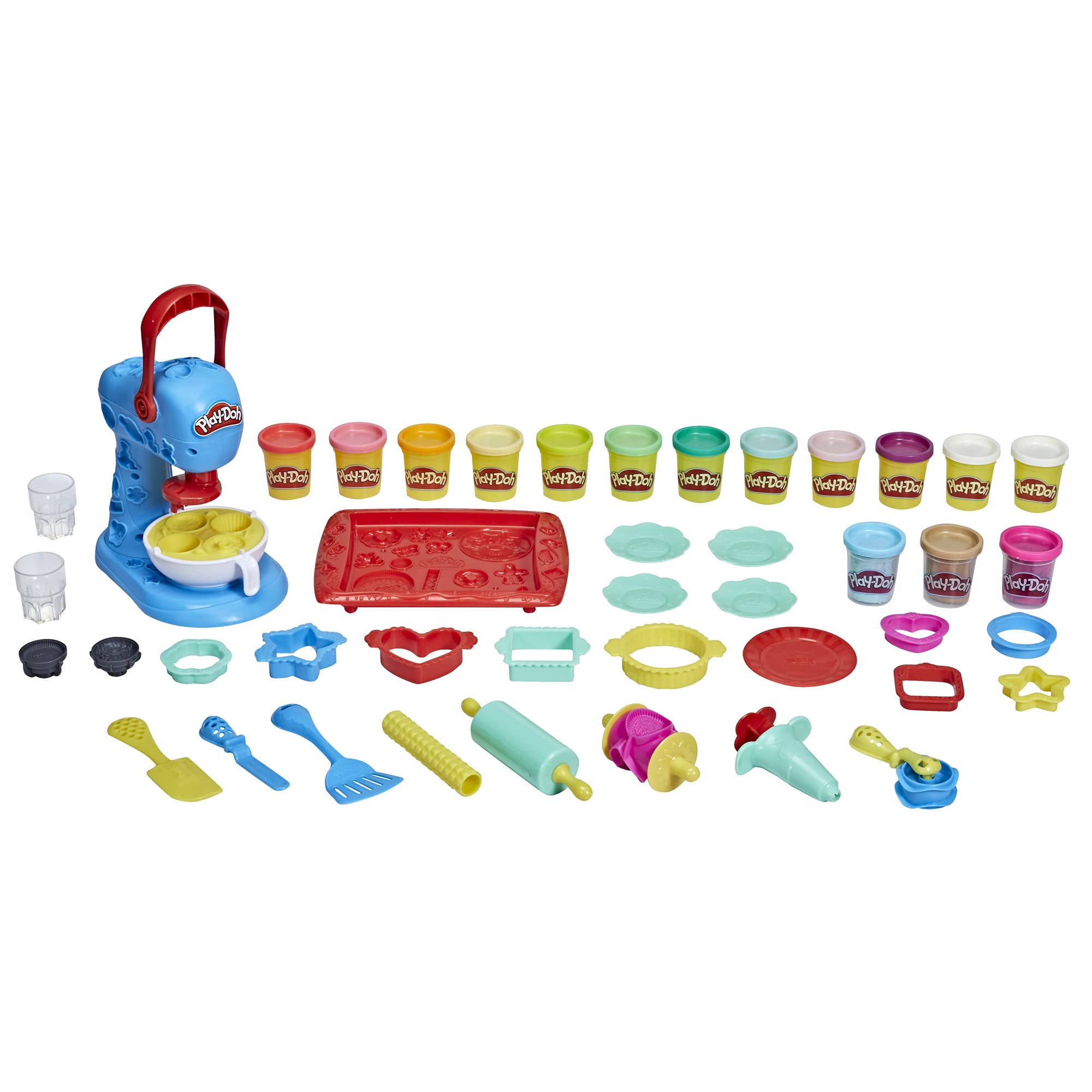 Play-Doh Kitchen Creations Ultimate Cookie Baking Playset for Children 3 Years and Up with 15 Modelling Compound Pots, Non-Toxic - Amazon Exclusive