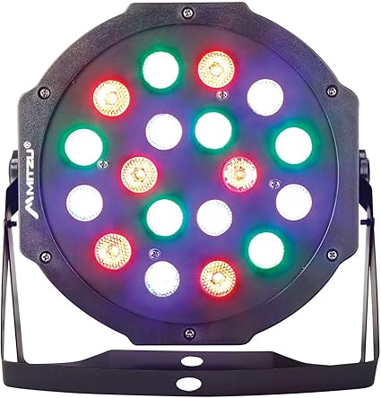 mitzu msl 9050 luz led rgb par 64 con display