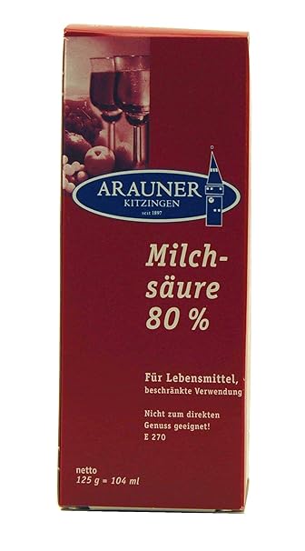 Arauner Kitzinger Milchsäure 80%, 125g