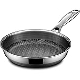 KOBACH 8in Nonstick Frying Pan - Stainless Steel Skillet, Dishwasher & Oven Safe, Compatible with Induction & Gas Stoves, Non-Toxic & Easy to Clean