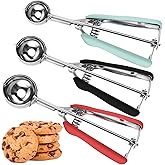 JUNADAEL J Cookie Scoop Set, Cookie Scoops for Baking Set of 3, Cookie Dough Scoop, 1 Tablespoon/ 2 Tablespoon/ 3 Tablespoon,