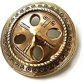 Bronze Norse Nordic Viking Shield Celtic Vintage brooches Clothes Fasteners - Cloak Scarf Shawl Pin Jewelry