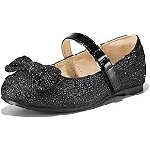 K KomForme Girl's Ballet Flats Non-Slip Soft Mary Jane Walking Party Dress Shoes for Toddler/Little Kid/Big Kid