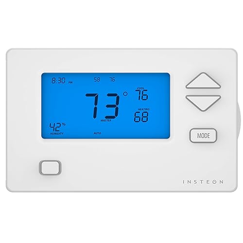 Insteon Smart Wall Thermostat, Not Heat Pump Compatible, Requires - Main Image