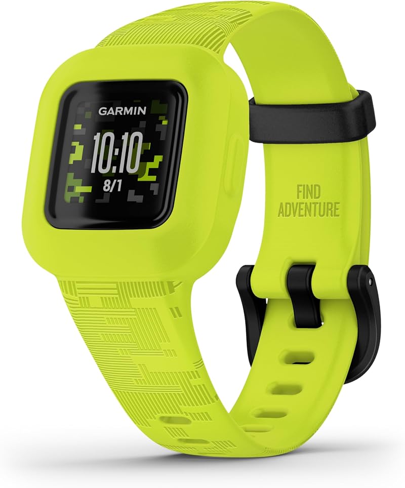 Garmin vívofit Jr.3 Kids Fitness Tracker Digi Camo, Swim-friendly, 1-Year