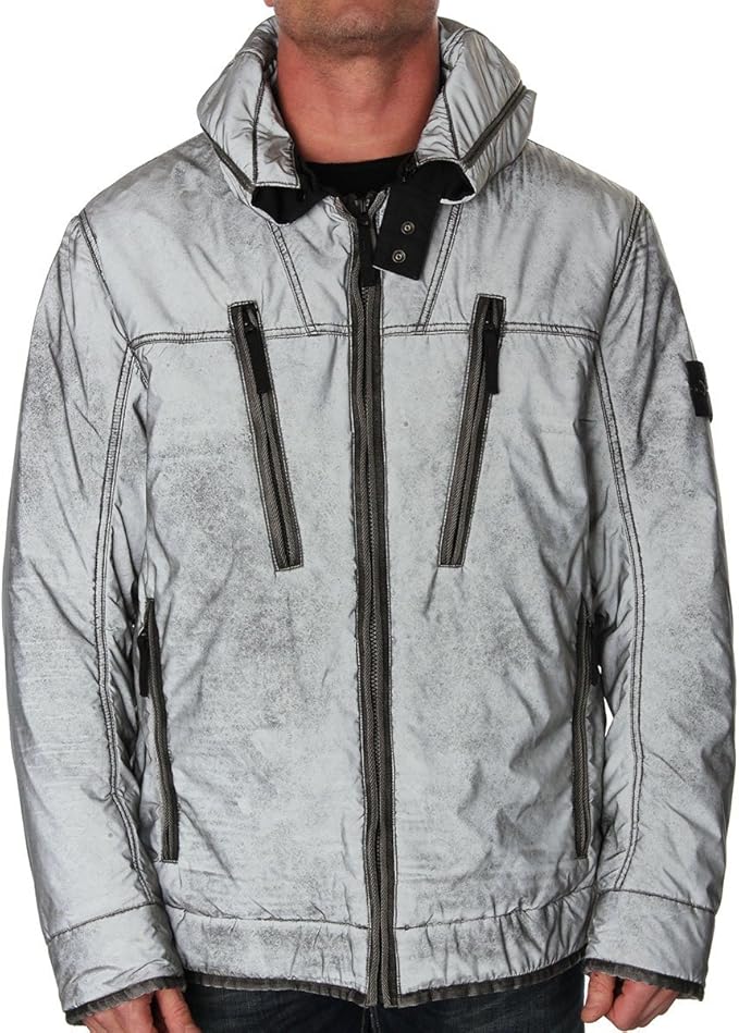 Stone Island 45644 Liquid Reflective Jacket Amazon.co.uk Clothing