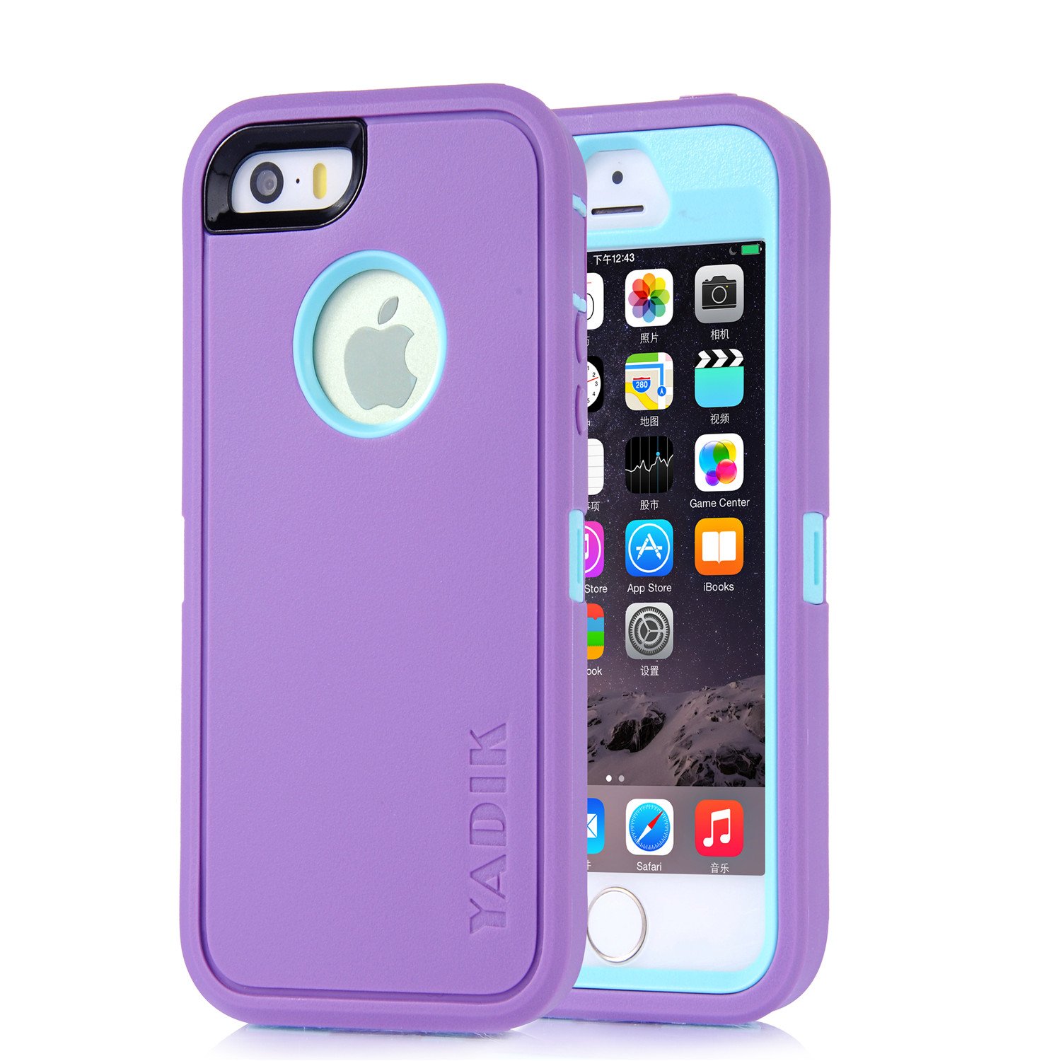 iPhone SE Case, Yadik Shock Absorption Heavy Duty Military