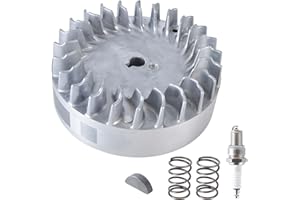 GOIMGN Aluminum Flywheel 10krpm for Predator 212 Non Hemi 69730 69736, Fits Honda GX200 196cc 224cc, Coleman CT200U BT200X Mini Bike, Performance Parts with Key & 22lb Valve Springs