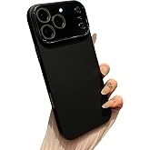 Caseative for iPhone 17 Pro Max Case, Black | Solid Color Full Camera Lens Protection