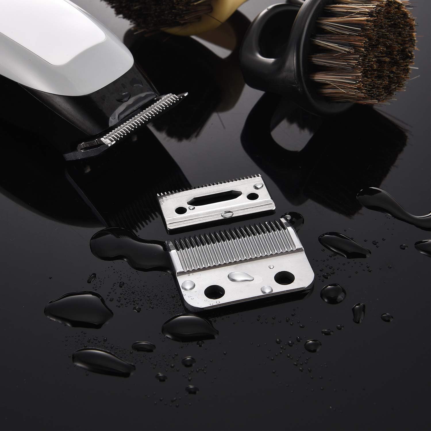 2 Sets Adjustable Clippers Blades, 2 Hole Hair Trimmer Replacement Blade for Wahl 1006, Super Taper #8400 (Silver): Beauty