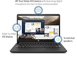 HP 2022 Stream 14" HD Laptop, Intel Celeron N4120