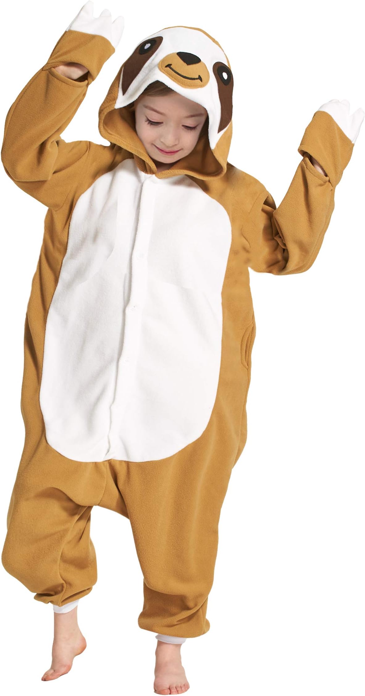 Children's Halloween Costumes Kids Onesie Animal Cosplay Sleepwear Sloth Pajamas Unisex