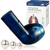 MILLSTEPS Breathing Exercise Device for Lungs,Flutter Valve,Expiratory Breathing Exerciser - Clear Mucus from Airways Naturally &amp; Build Stronger Lungs (Blue)
