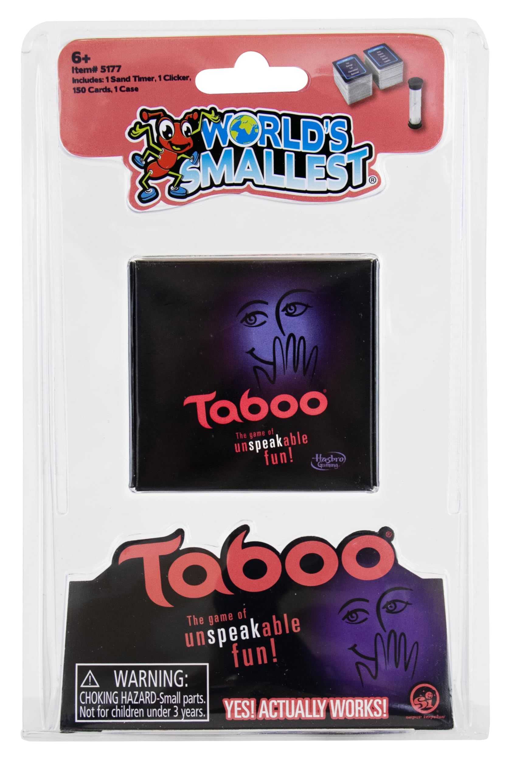 World's Smallest Taboo - Miniature Board Game for Kids, Teens and Adults, Fun and Hilarious Party Game - Fun for All Ages. Recommended for Ages 6 and up