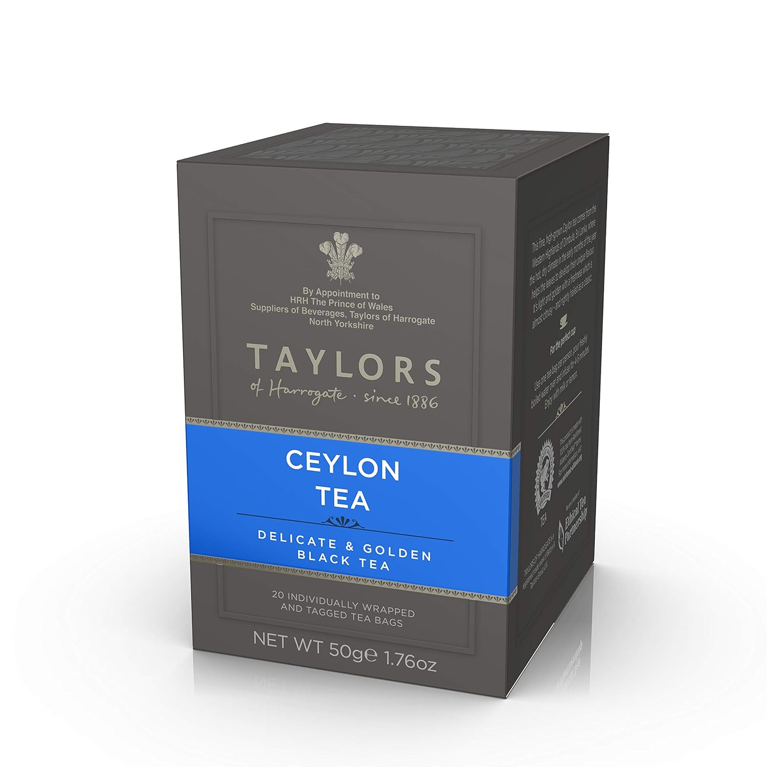 Taylors of Harrogate Ceylon Tea 20 Individually Wrapped Tea Bags